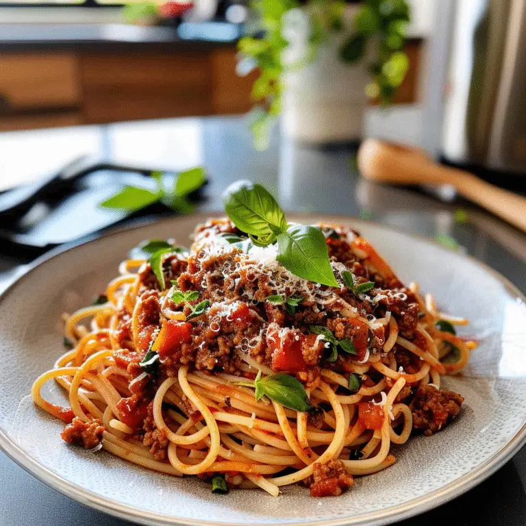 Delicious Spaghetti Bolognese Dish
