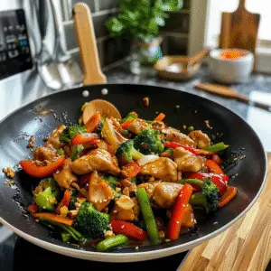 Colorful Chicken Stir Fry with Fresh Vegetables