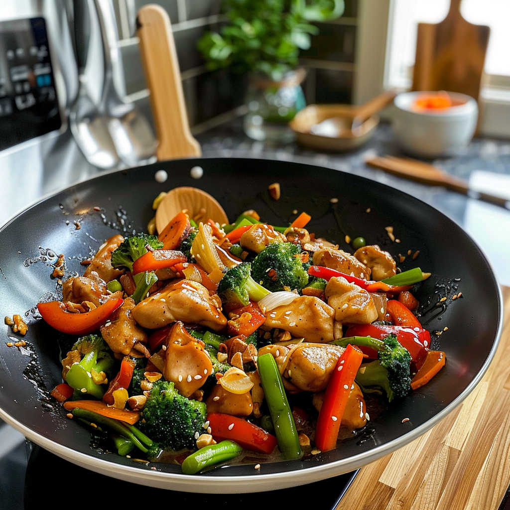Colorful Chicken Stir Fry with Fresh Vegetables