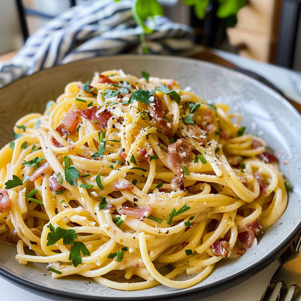 Spaghetti Carbonara Dish