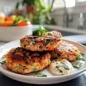 Salmon Cakes on a Plate