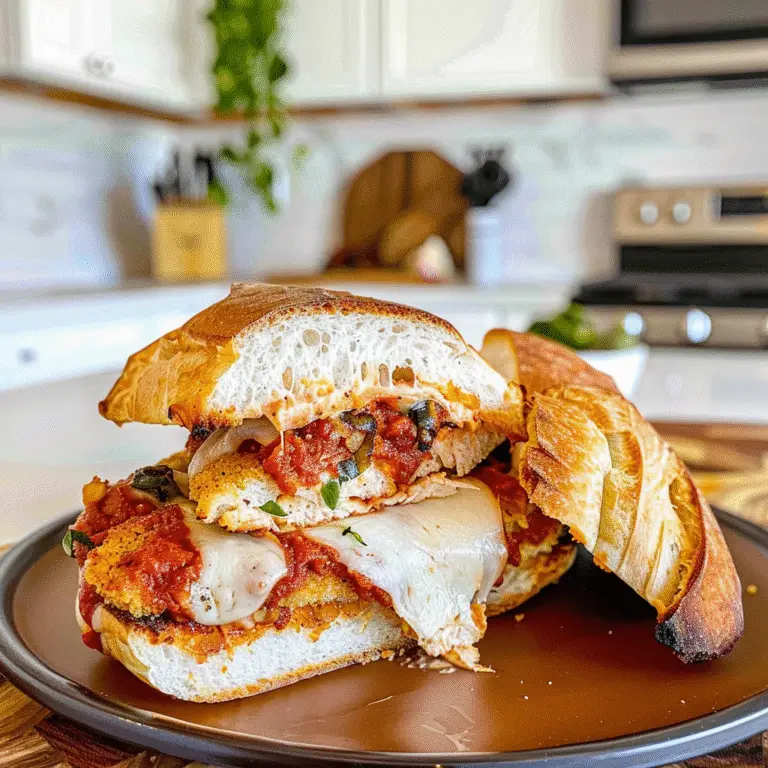 Chicken Parm Sandwich Mouthwatering Delight