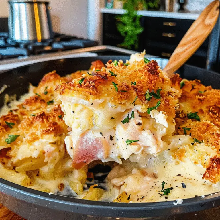 Chicken Cordon Bleu Casserole Dish