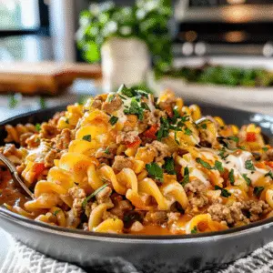 Cheesy Taco Pasta Dish