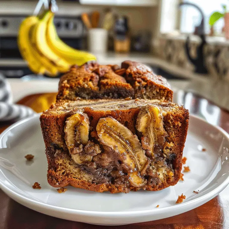 Cinnamon Banana Bread Freshly Baked