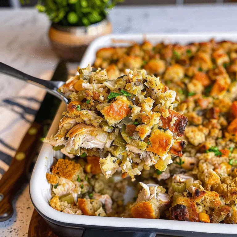 Chicken and Stuffing Casserole