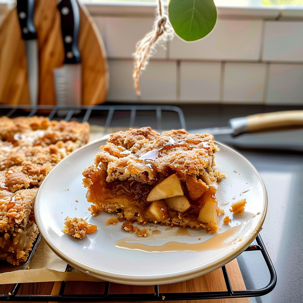 Apple Pie Bars Fresh from the Oven