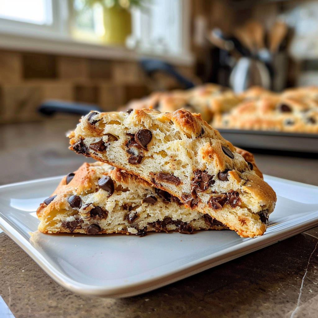 Chocolate Chip Scones Freshly Baked