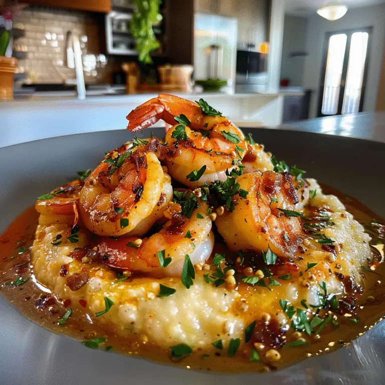 Shrimp and Grits Dish