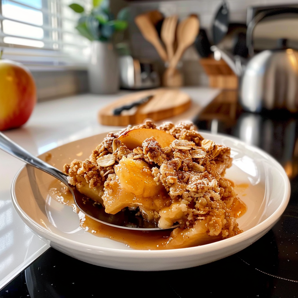 Apple Crisp with Canned Apple Filling