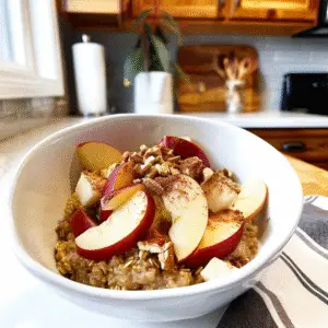 Apple Cinnamon Oatmeal Bowl