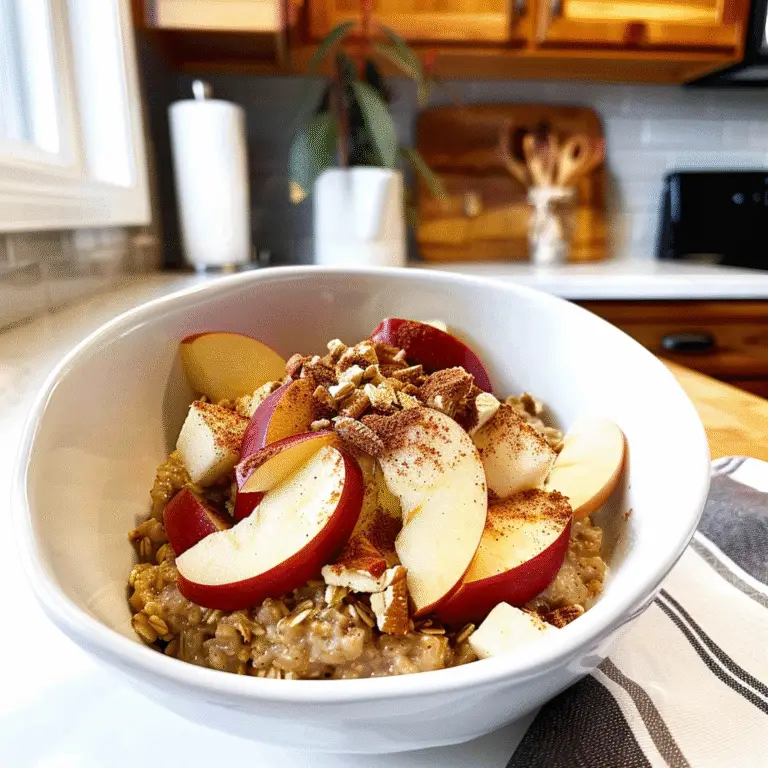 Apple Cinnamon Oatmeal Bowl