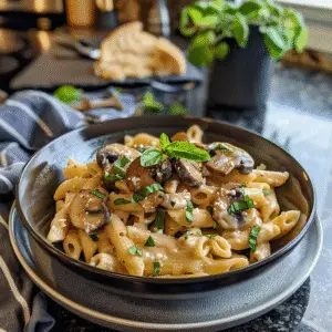 Creamy Mushroom Pasta Dish