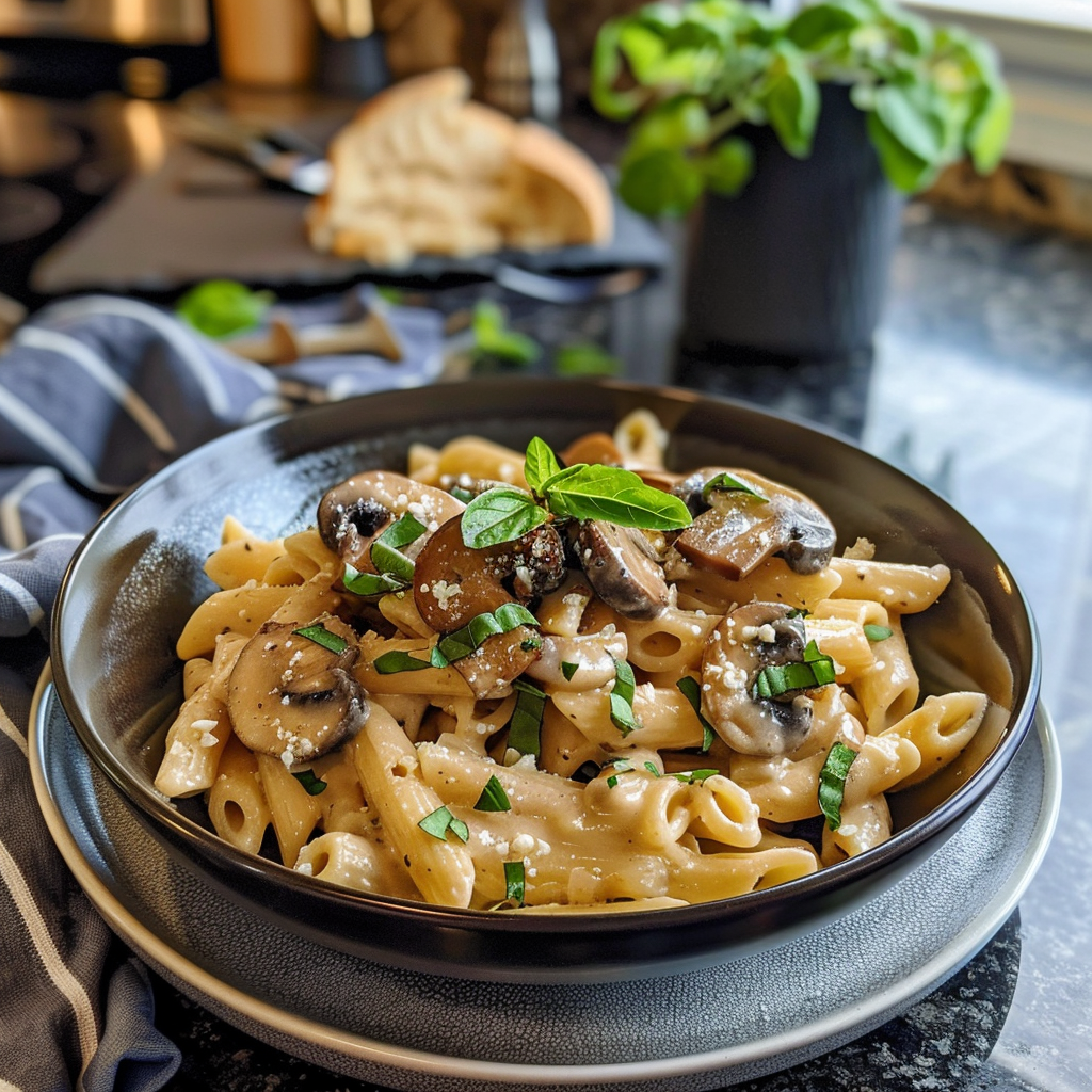 Creamy Mushroom Pasta Dish