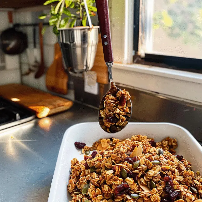 Homemade Granola in a Bowl