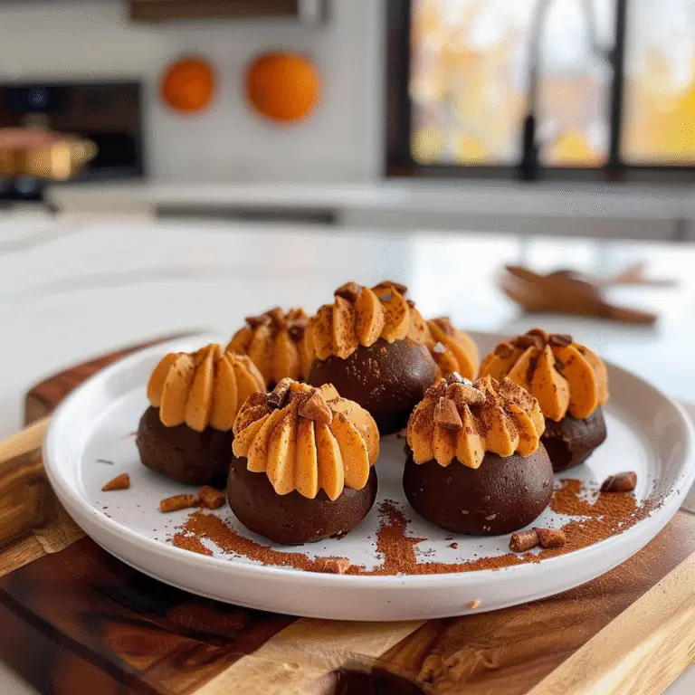 Pumpkin Cheesecake Truffles