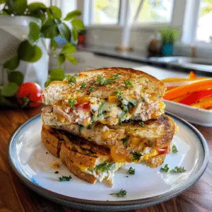 Tuna Melt Close-Up for the Foodies