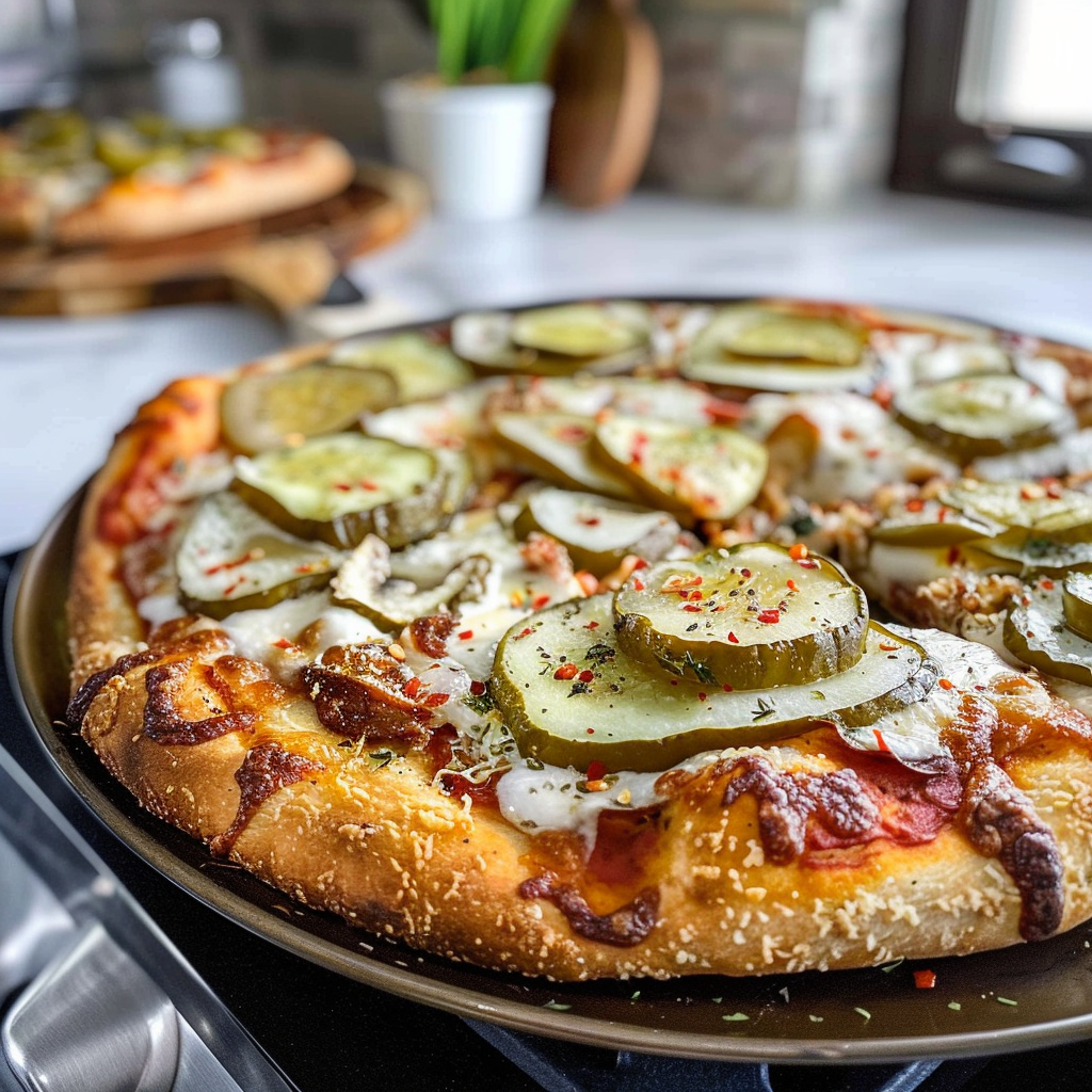 Tasty Pickle Pizza