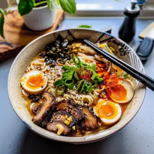 Delicious Miso Ramen Bowl