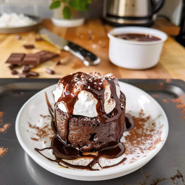 Hot Chocolate Mug Cake Delight