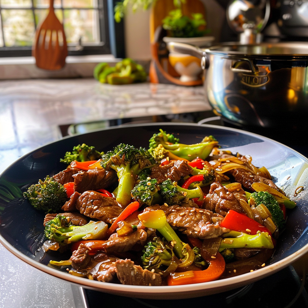 Beef and Broccoli Stir Fry Dish