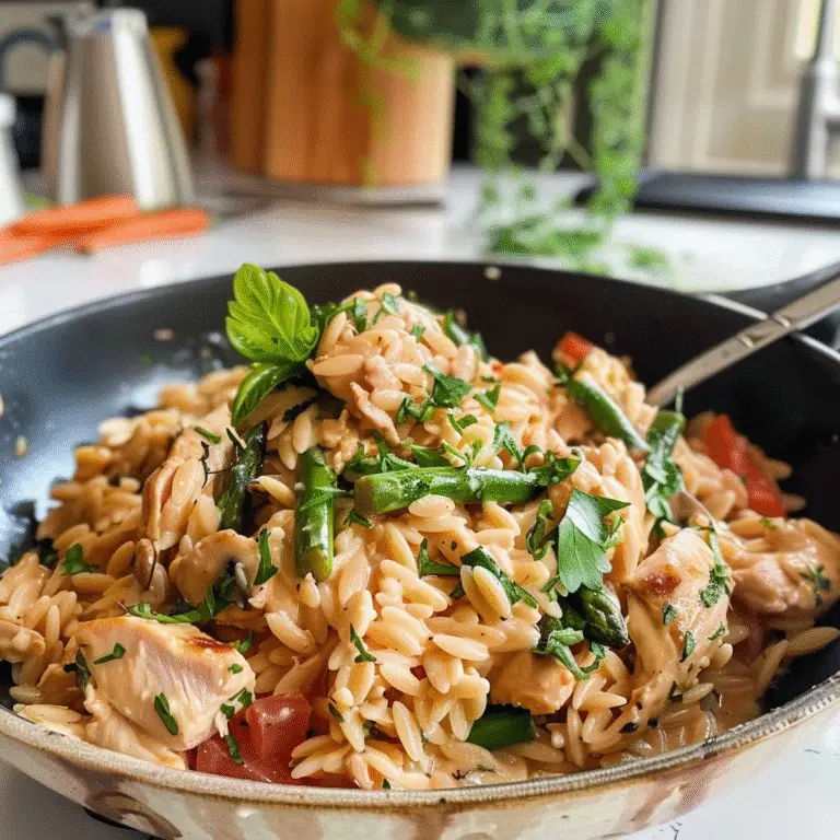 One-Pot Chicken Orzo Dish