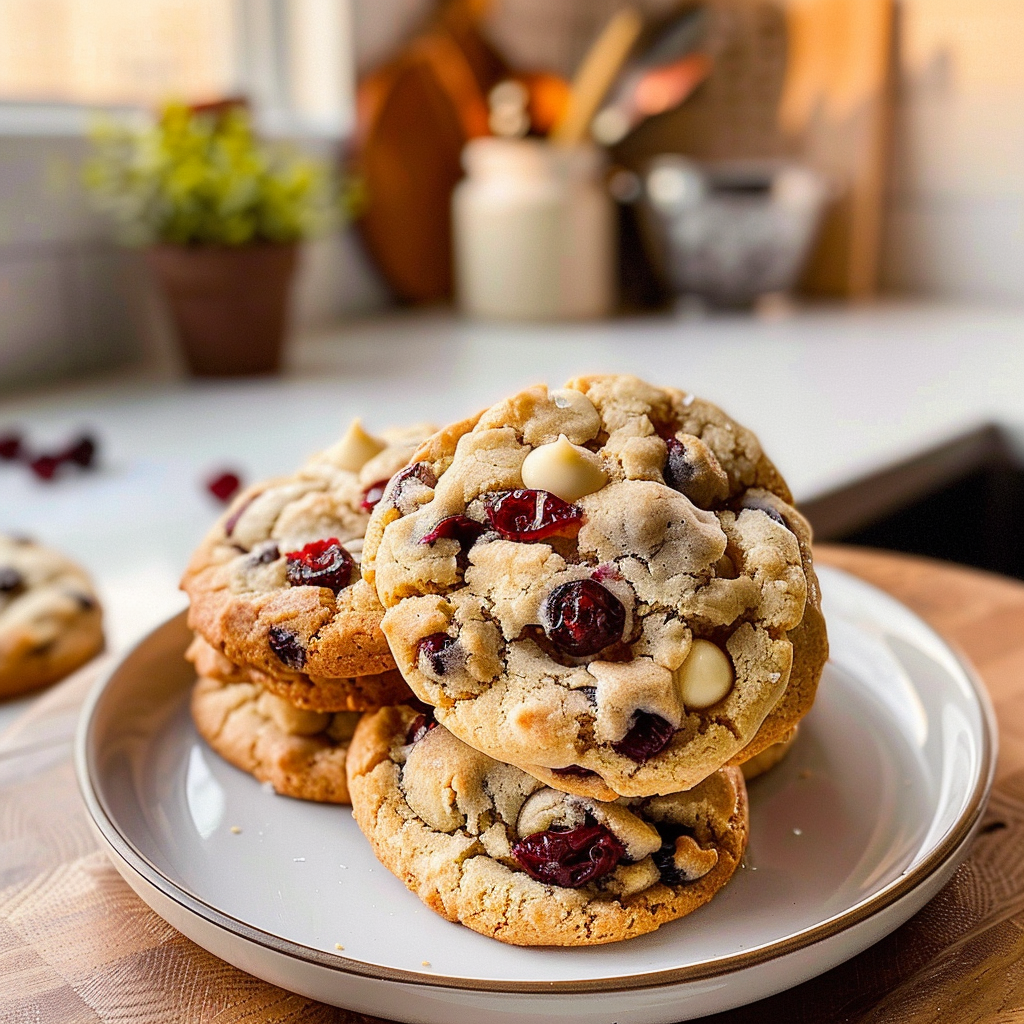 White Chocolate Cranberry Cookies