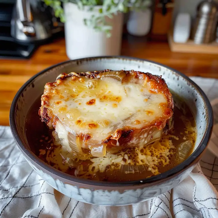 Classic French Onion Soup with Gruyère
