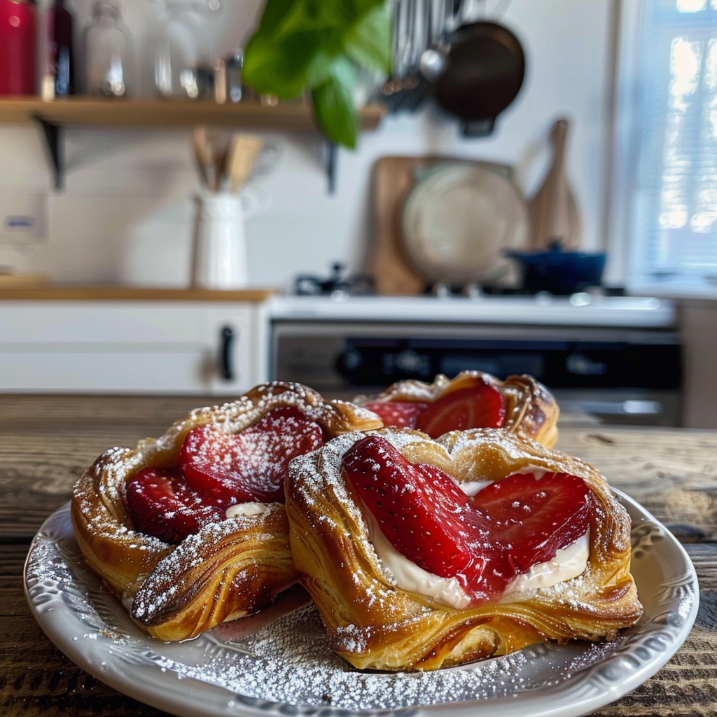 Strawberry Cream Cheese Danish Delight