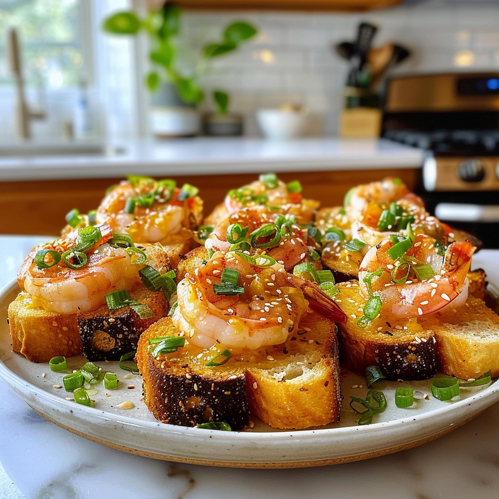 Shrimp Toast Close-Up