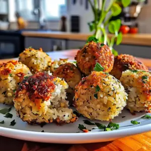 Baked Chickpea and Rice Balls