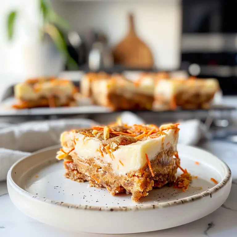 Carrot Cake Cheesecake Bars